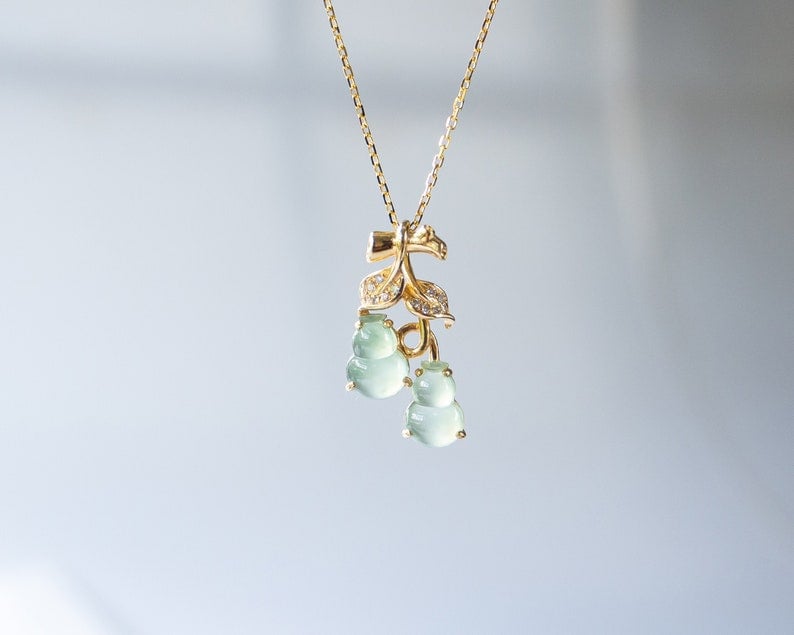 Jadeite pendant light green