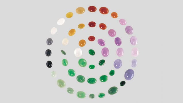 Jadeite color range