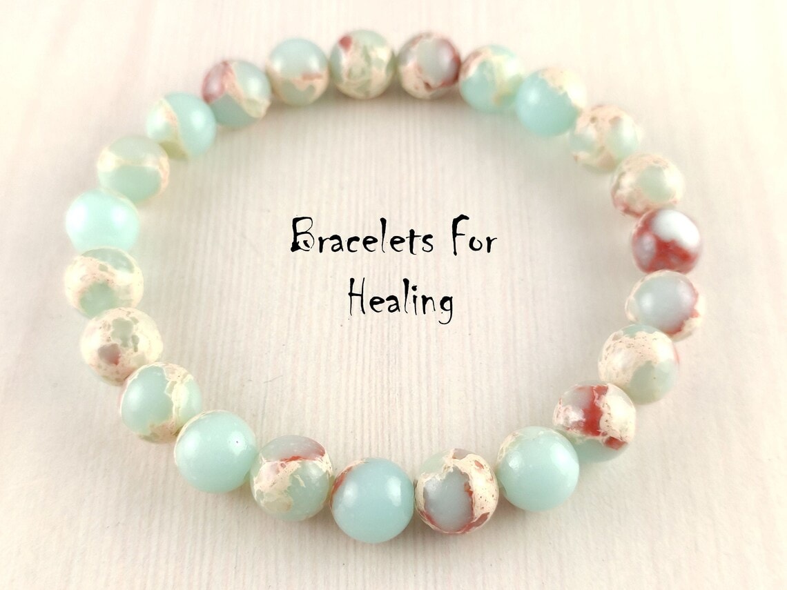 jasper beaded bracelet