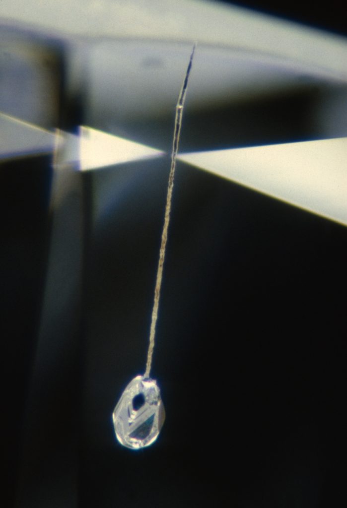 laser drilling a diamond