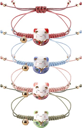 maneki neko adjustable bracelets