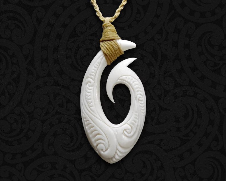 Maori Maui Fish Hook Necklace