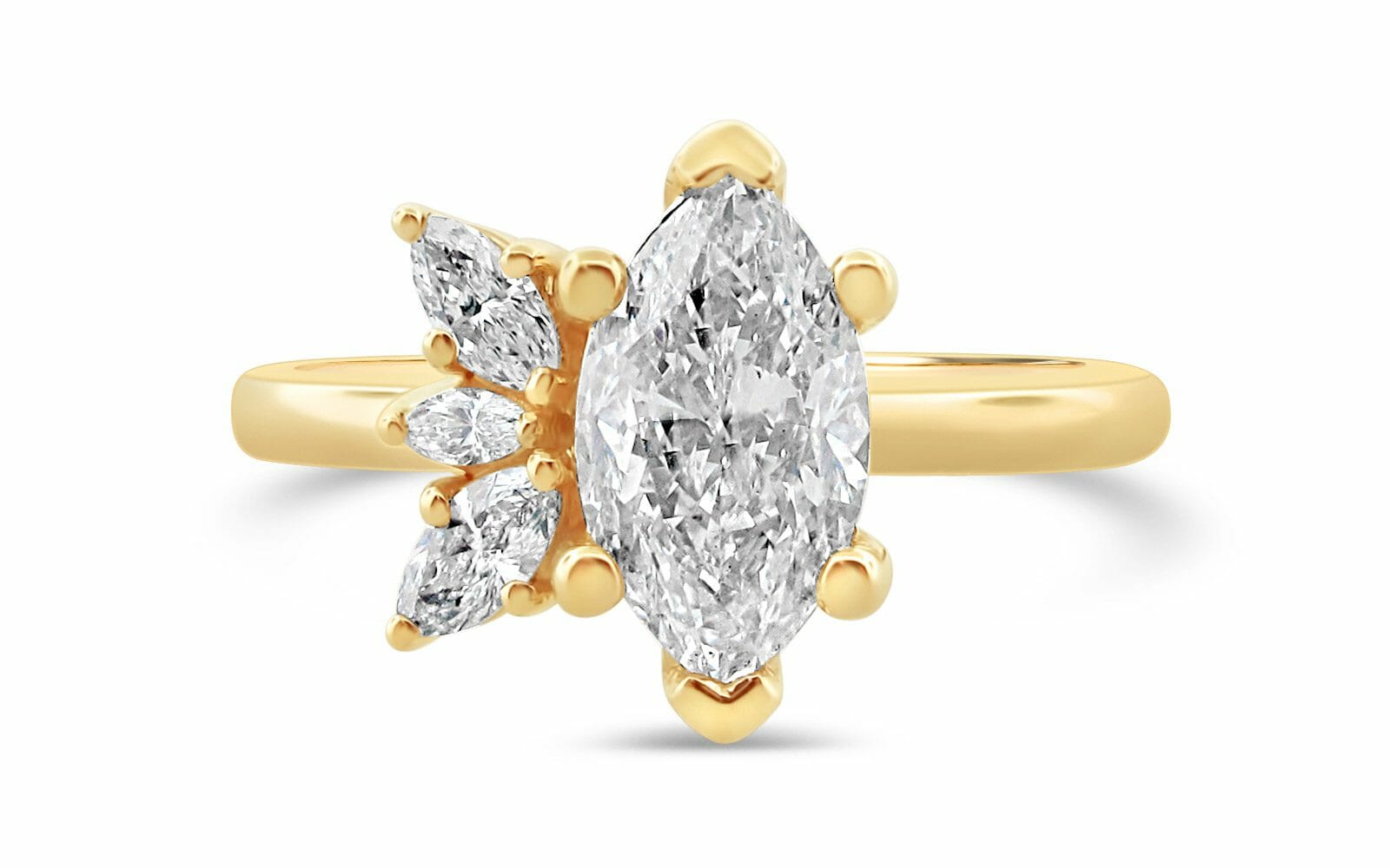 marquise cut diamond engagement ring