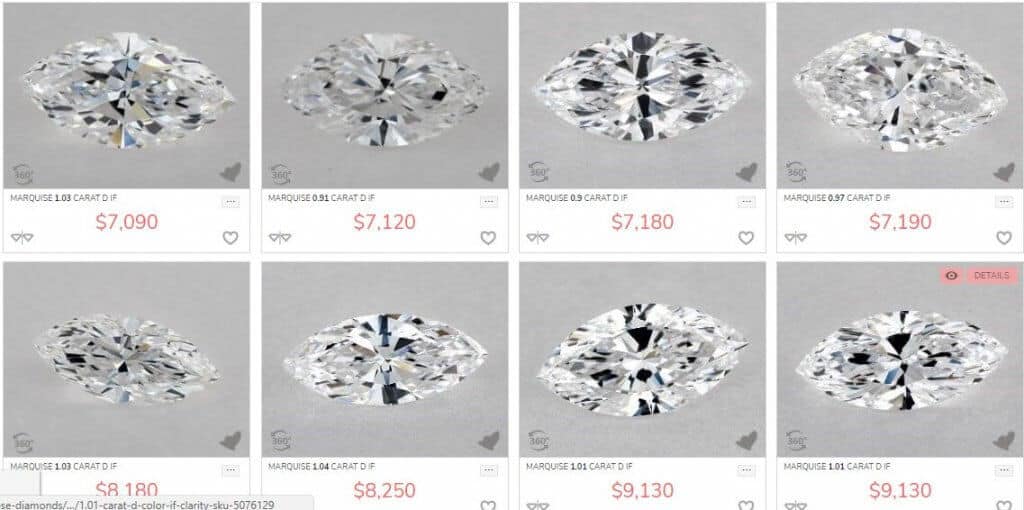 marquise diamonds