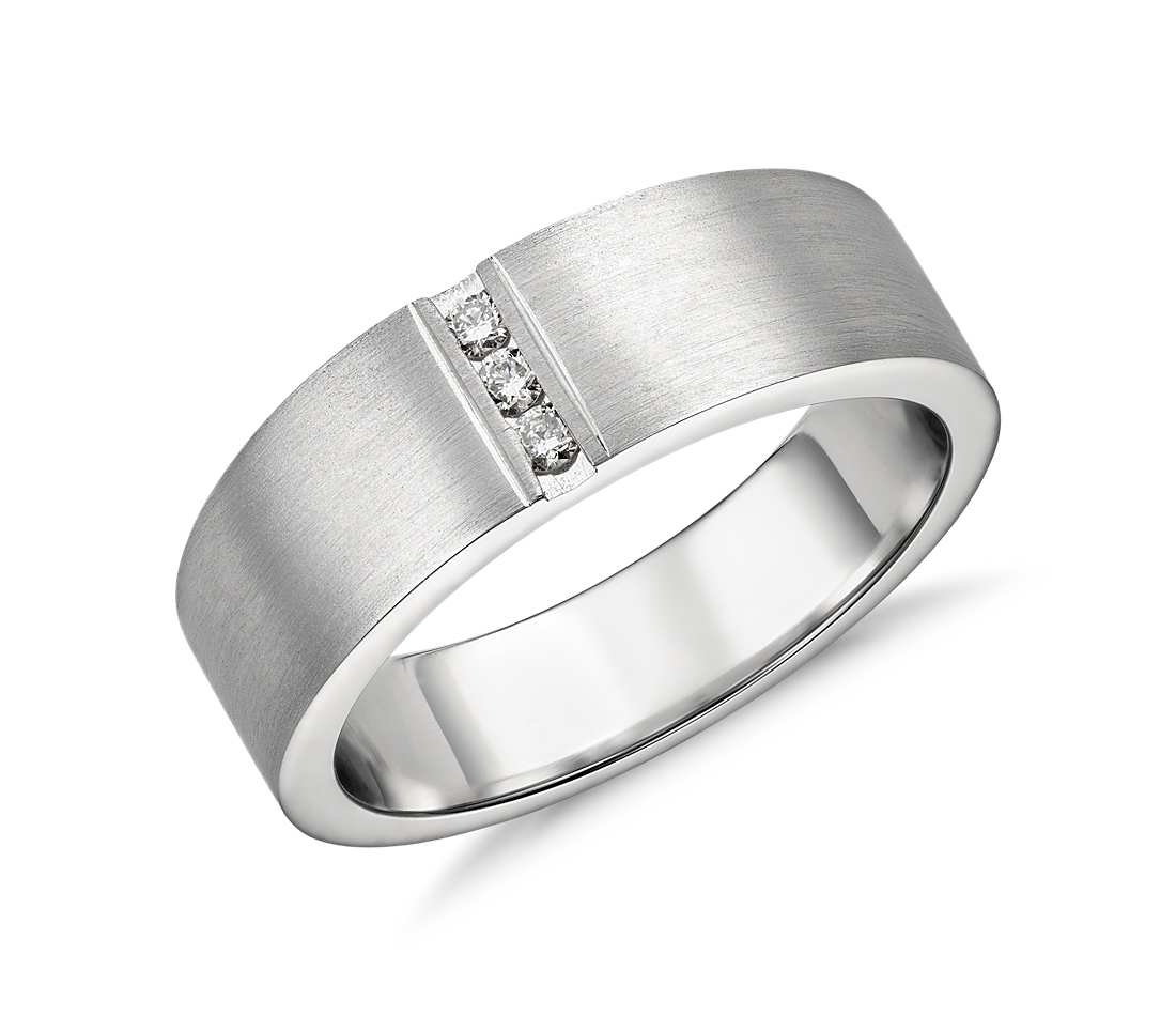 Men's wedding band closeup