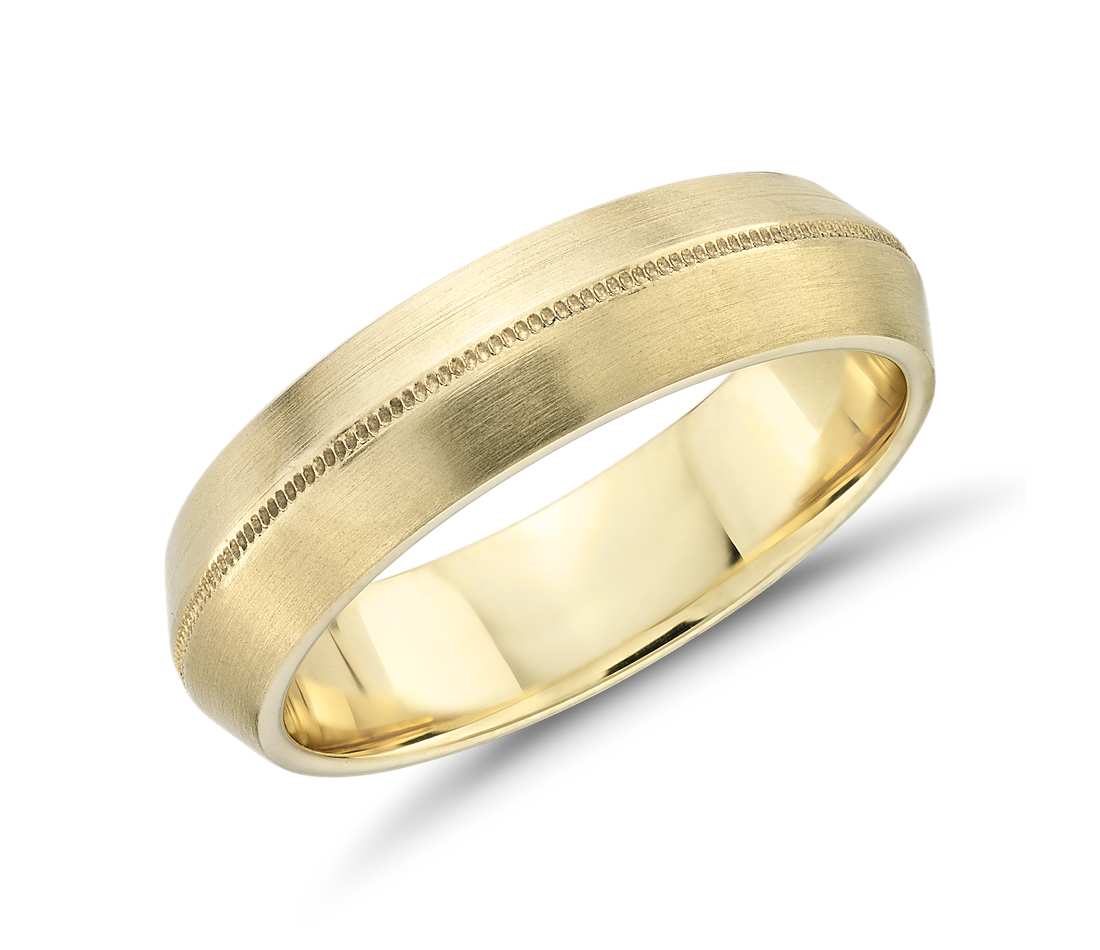 Milgrain knife edge ring