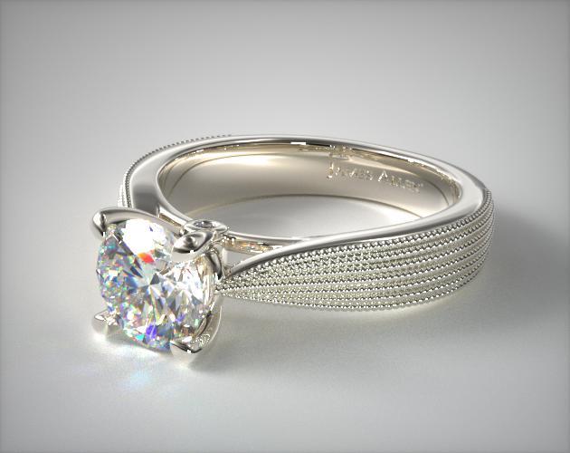 Wide engagement ring