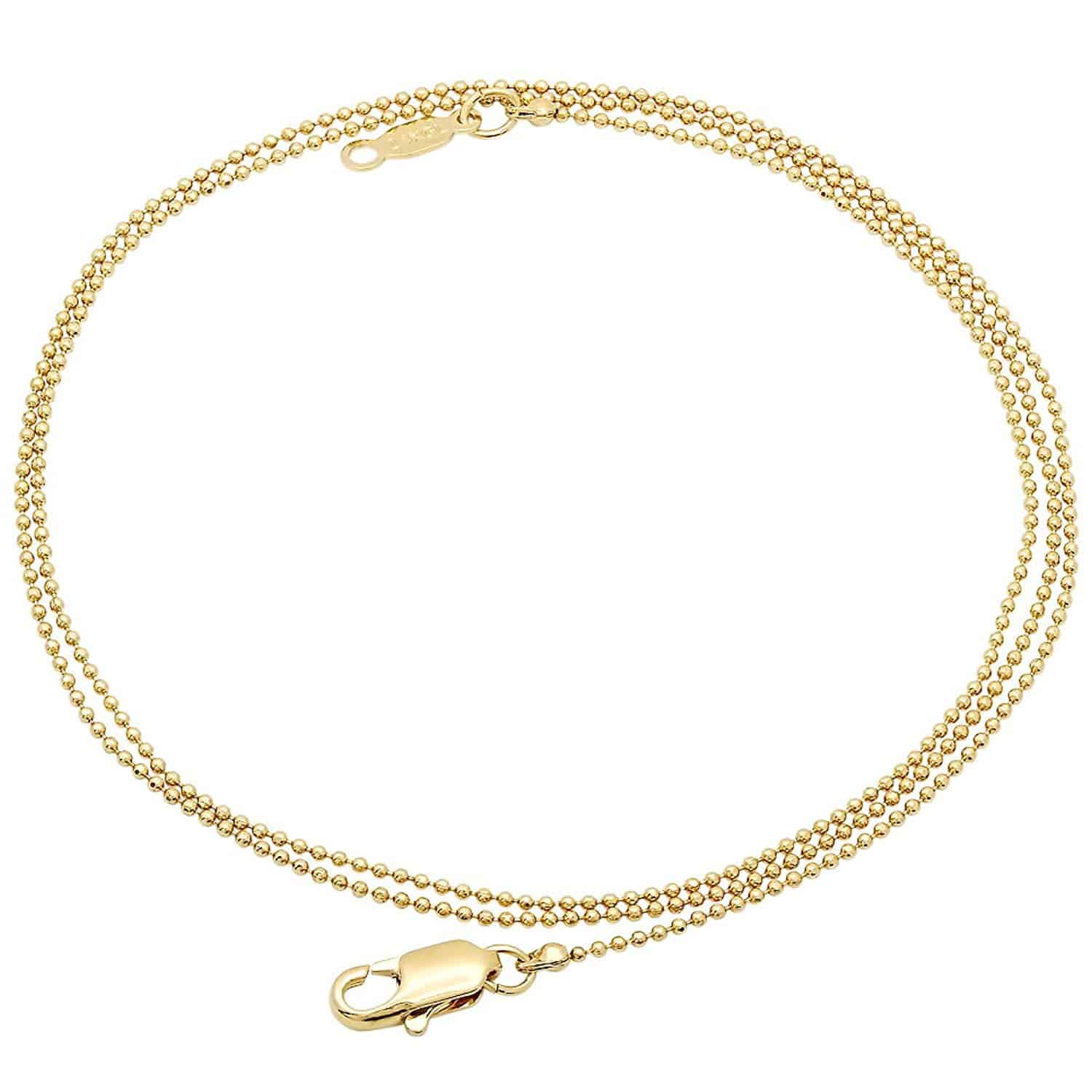 Military Style Ball Link Chain Necklace AMAZON