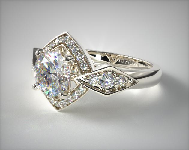 Modern art deco ring