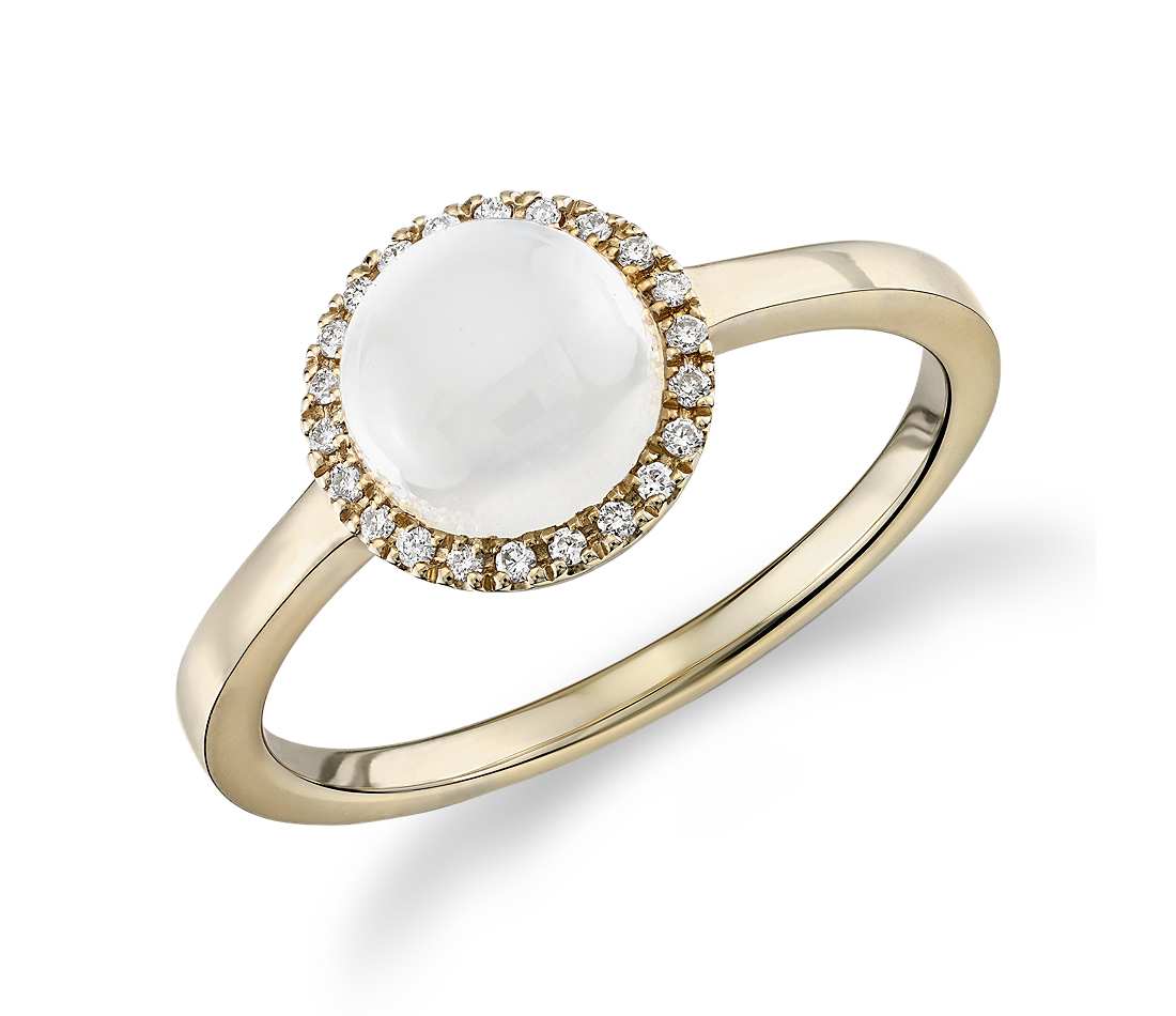 Moonstone ring round