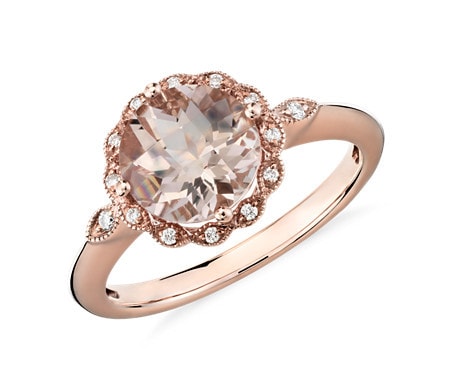 Morganite engagement ring
