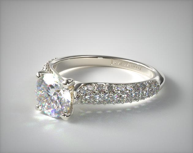 pave setting engagement ring