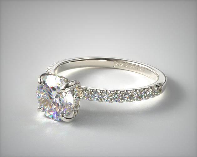 pave setting engagement ring