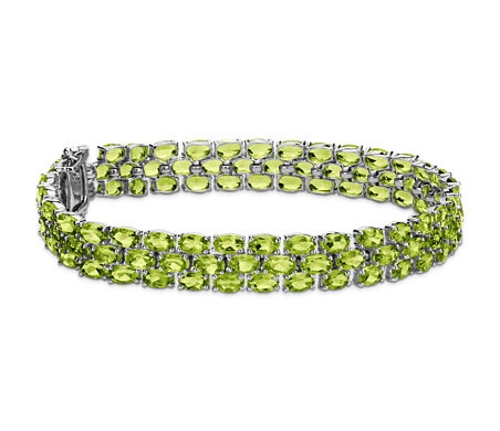 Green peridot bracelet