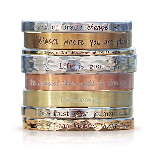 Personalized cuff bracelet