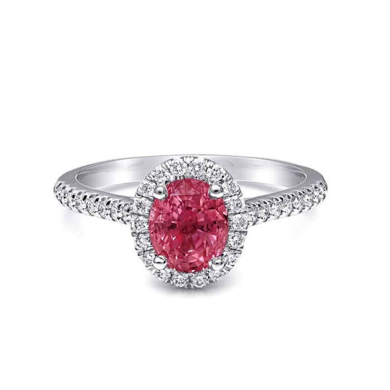 Pink sapphire ring