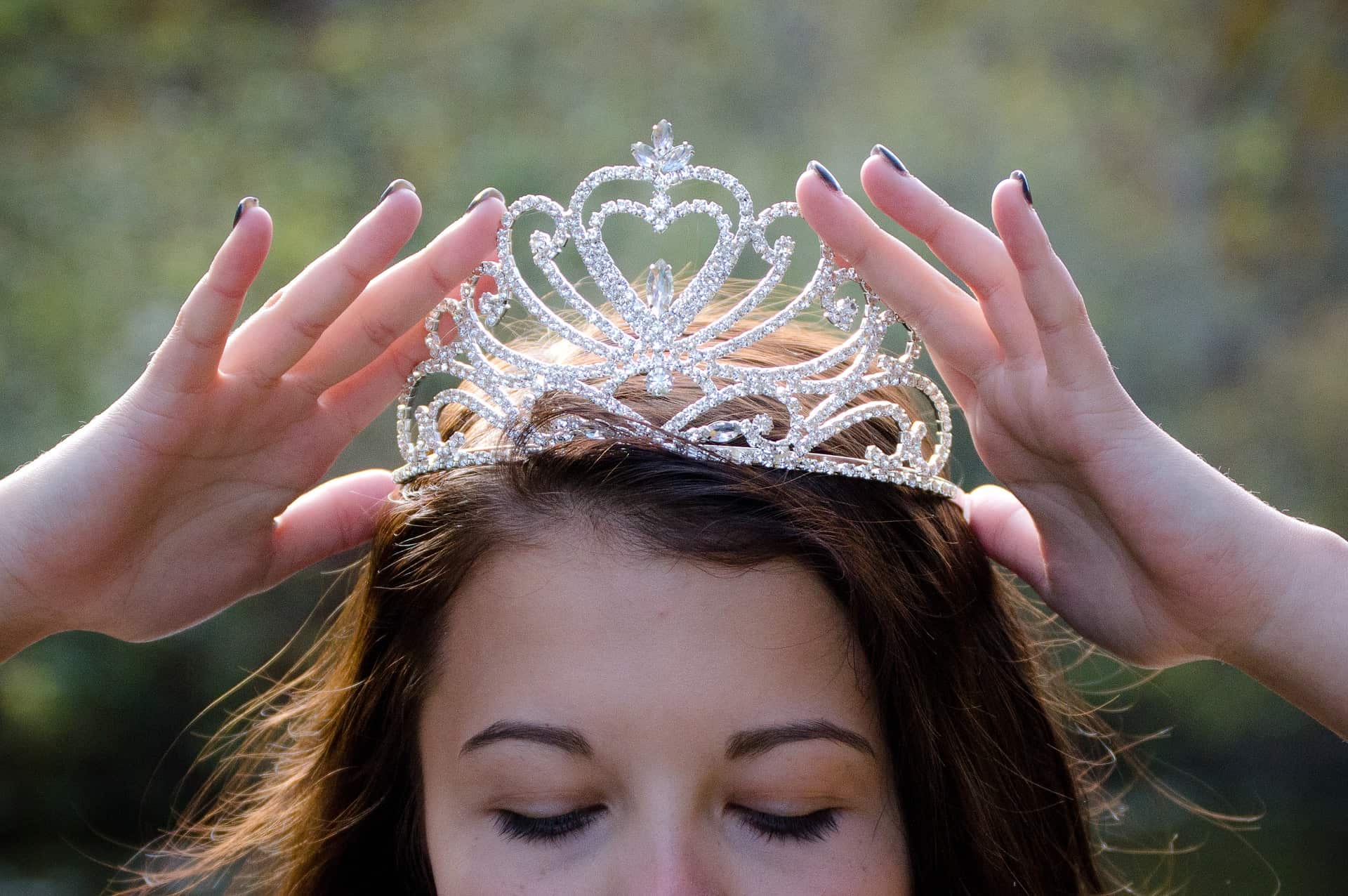 Bride wearing Tiara