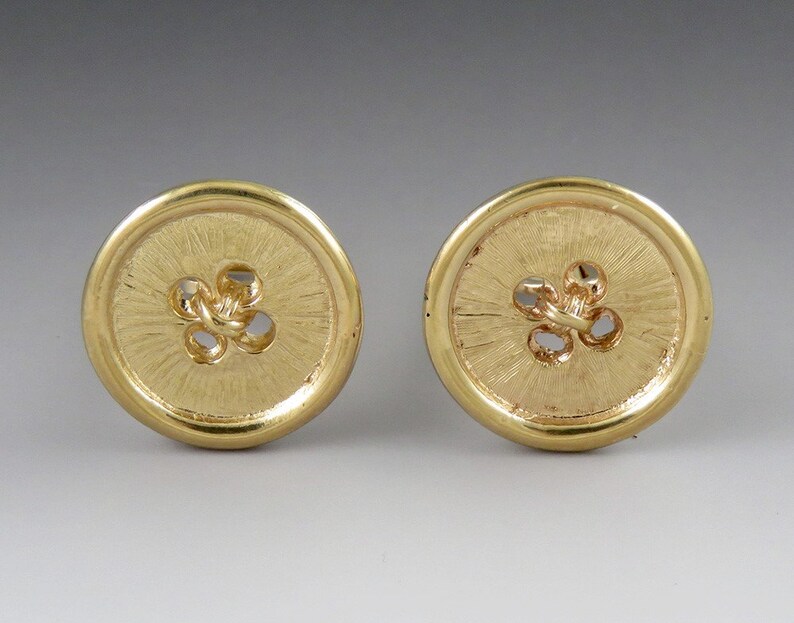 retro vintage cartier gold cufflinks