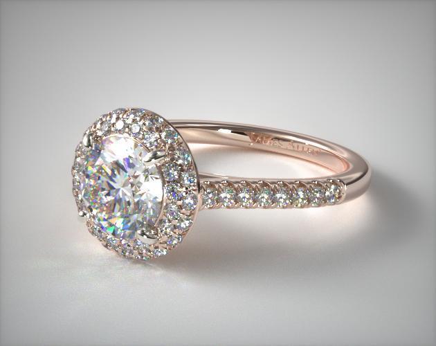 Rose gold engagement ring