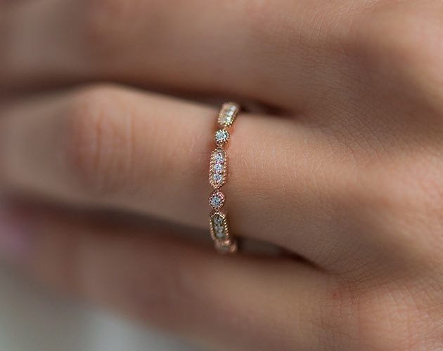 rose gold ring by james allen