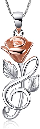 Rose music pendant