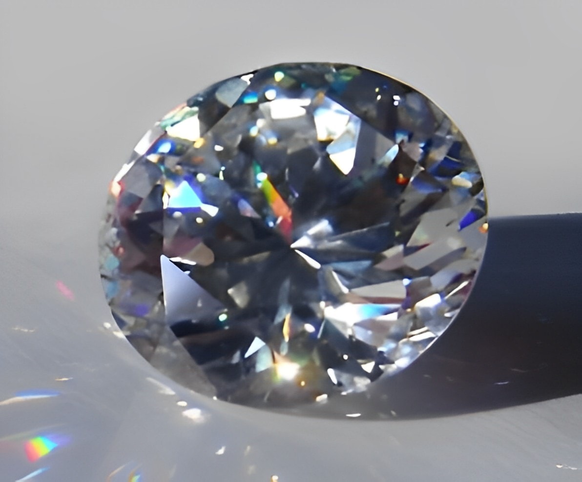 round brilliant-cut cubic zirconia