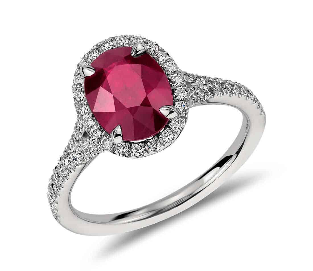 Ruby engagement ring