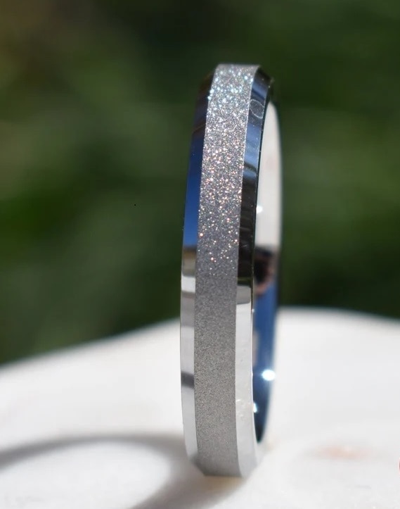 Sanblasted Wedding Band