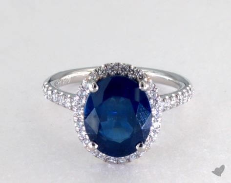 Sapphire engagement ring