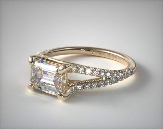 split shank engagement ring