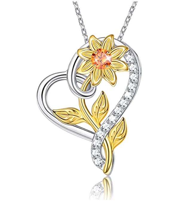 Sunflower necklace