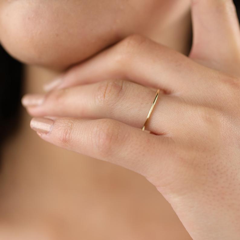 Thin wedding band