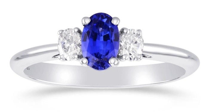three stone engagement ring