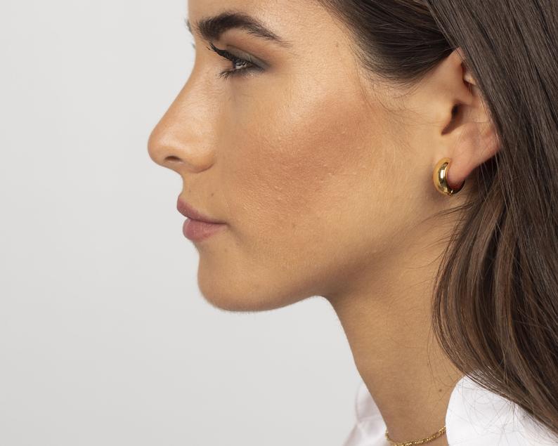 Tiny hoop earrings