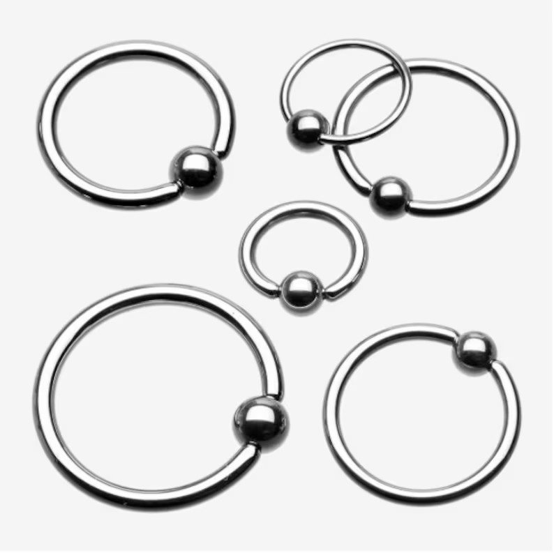 Titanium Captive Bead Ring