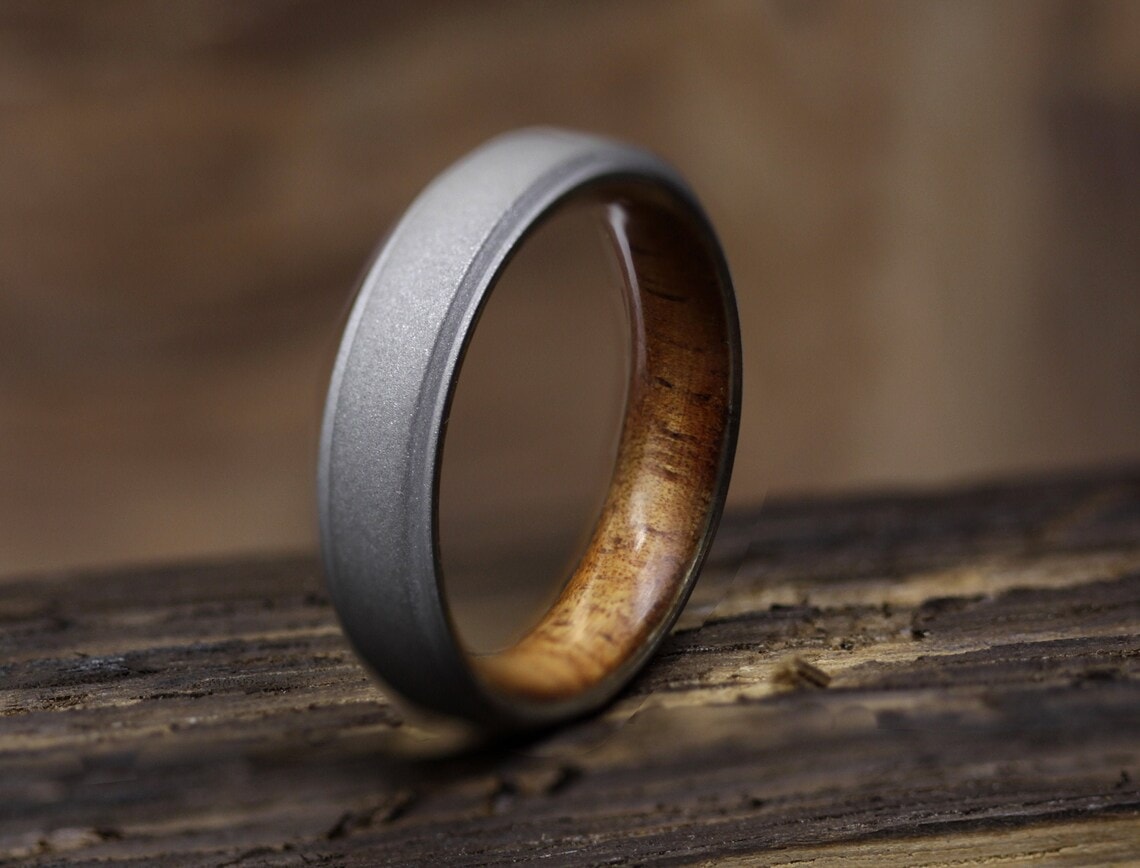 titanium ring etsy