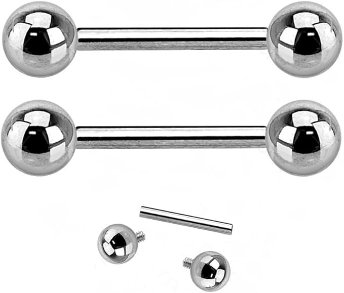 titanium straight barbell