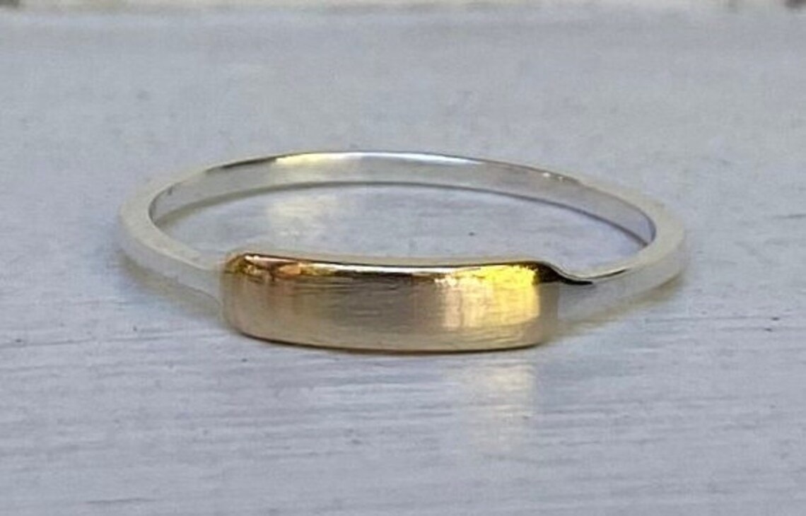 Gold and silver ring