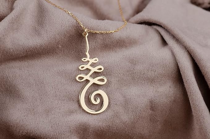 gold unalome necklace