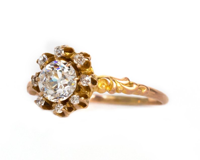 Victorian old European cut diamond