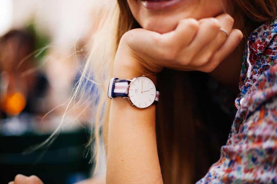 Watch on girls hand