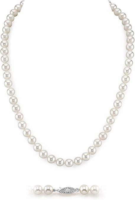 White freshwater pearls
