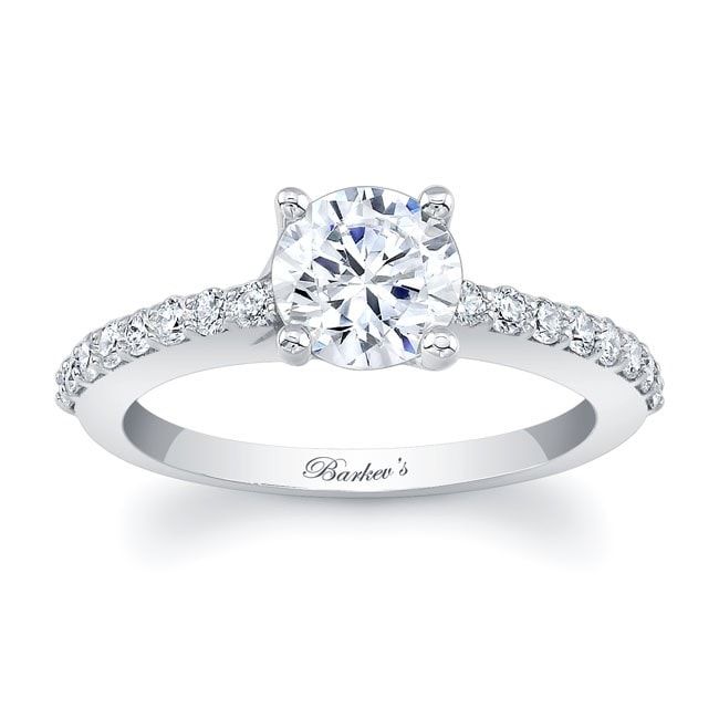 White Gold Moissanite Ring