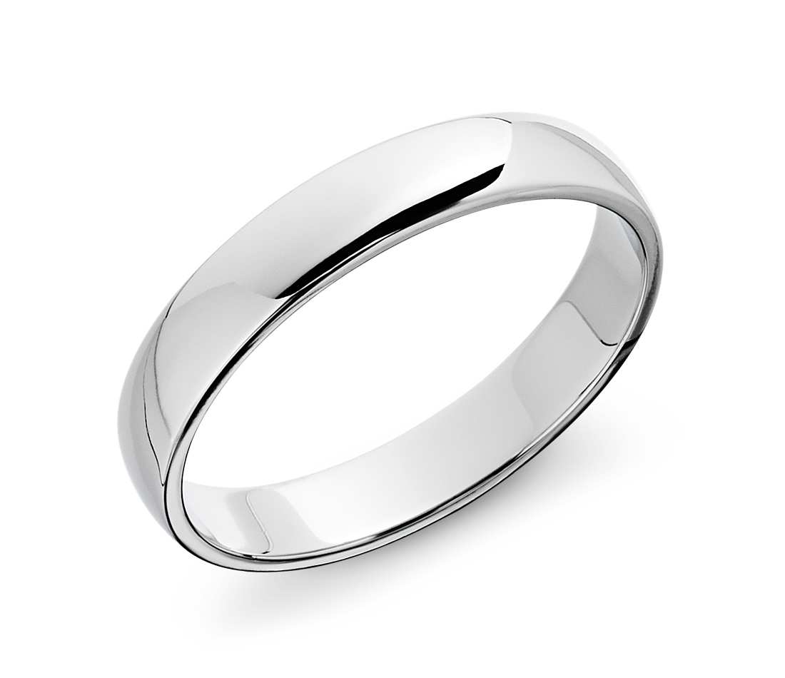 White gold wedding band