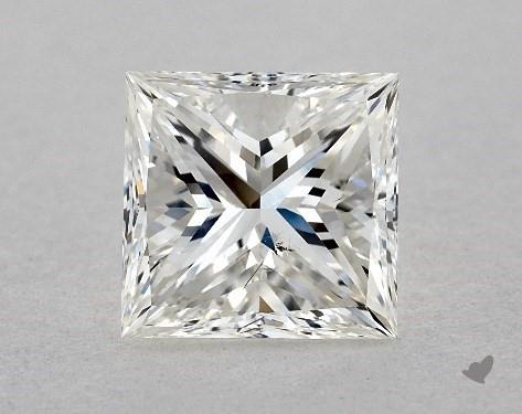 Princess cut diamond with 83% table