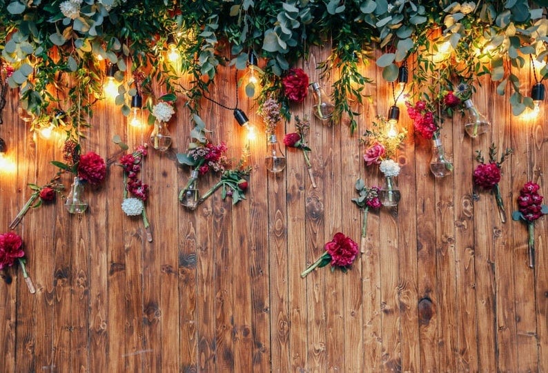 wooden Xmas backdrop