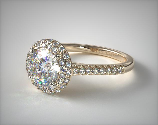 yellow gold engagement ring