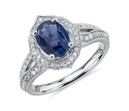 Blue sapphire ring