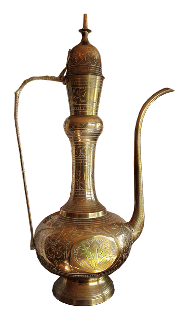 brass pitcher