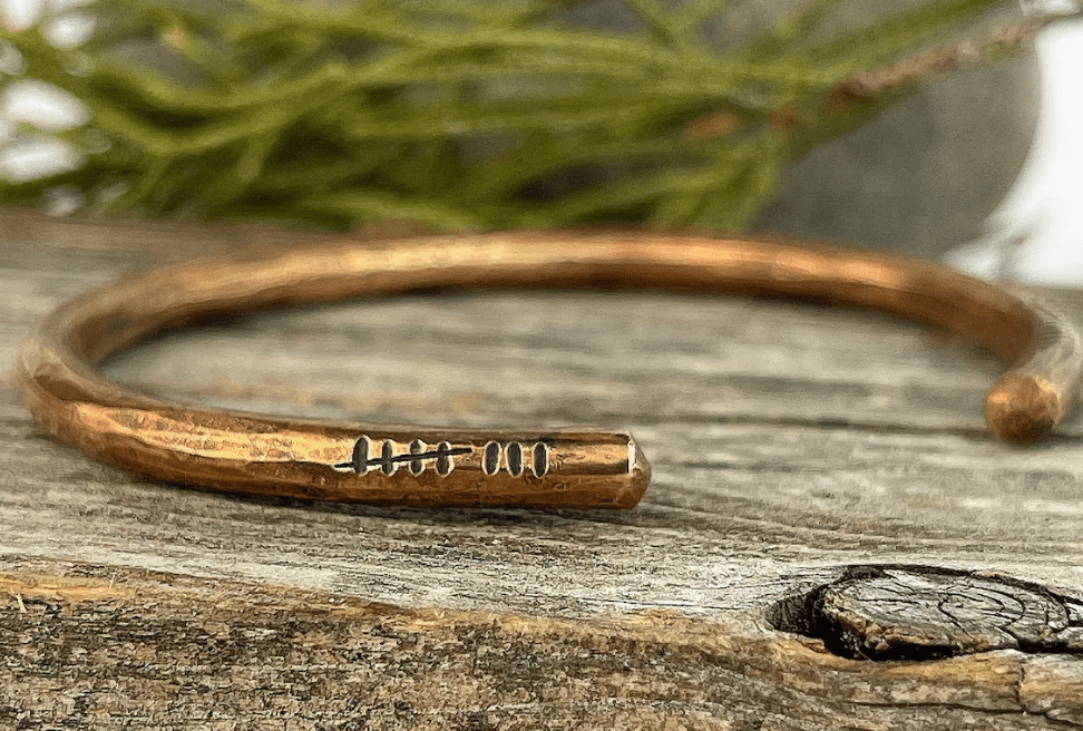bronze cuff etsy